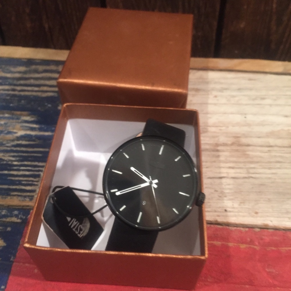 Vestal Watch black leather strap - Picture 7 of 8